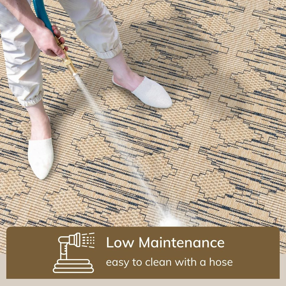 Well Woven Vidar Trellis Diamond Pattern Indoor Outdoor Blue Beige Flatweave Rug 2 Well Woven Vidar Trellis Diamond Pattern Indoor Outdoor Blue Beige Flatweave Rug