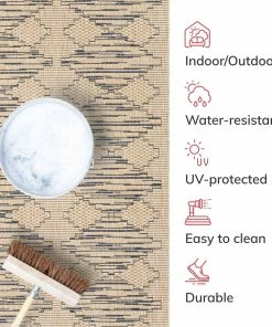 Well Woven Vidar Trellis Diamond Pattern Indoor Outdoor Blue Beige Flatweave Rug 19 Well Woven Vidar Trellis Diamond Pattern Indoor Outdoor Blue Beige Flatweave Rug