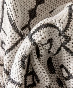 Well Woven Custom Size Runner Nord Nordic Lattice Pattern Ivory Choose Your Width X Choose Your Length Hallway Indoor/Outdoor Runner Rug Global