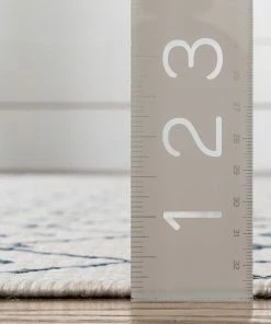 Well Woven Nord Moroccan Tribal Indoor Outdoor Light Blue Flatweave Rug Global