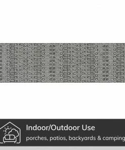 Well Woven Nord Moroccan Tribal Indoor Outdoor Grey Flatweave Rug