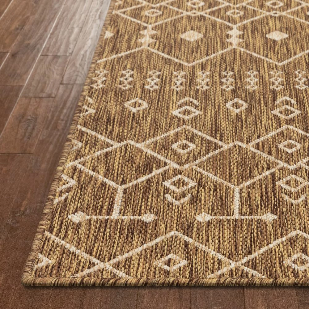 Well Woven Global Nord Moroccan Tribal Indoor Outdoor Brown Flatweave Rug 8 Well Woven Global Nord Moroccan Tribal Indoor Outdoor Brown Flatweave Rug