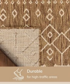 Well Woven Global Nord Moroccan Tribal Indoor Outdoor Brown Flatweave Rug 21 Well Woven Global Nord Moroccan Tribal Indoor Outdoor Brown Flatweave Rug
