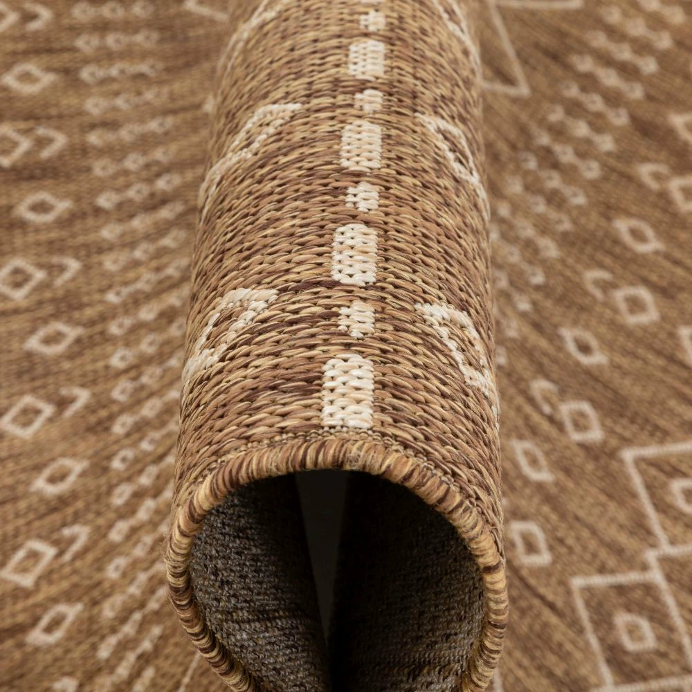 Well Woven Global Nord Moroccan Tribal Indoor Outdoor Brown Flatweave Rug 10 Well Woven Global Nord Moroccan Tribal Indoor Outdoor Brown Flatweave Rug