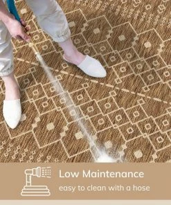 Well Woven Global Nord Moroccan Tribal Indoor Outdoor Brown Flatweave Rug 17 Well Woven Global Nord Moroccan Tribal Indoor Outdoor Brown Flatweave Rug