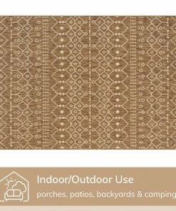 Well Woven Global Nord Moroccan Tribal Indoor Outdoor Brown Flatweave Rug 18 Well Woven Global Nord Moroccan Tribal Indoor Outdoor Brown Flatweave Rug