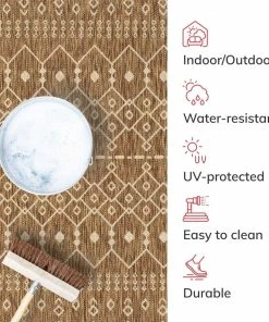 Well Woven Global Nord Moroccan Tribal Indoor Outdoor Brown Flatweave Rug 19 Well Woven Global Nord Moroccan Tribal Indoor Outdoor Brown Flatweave Rug