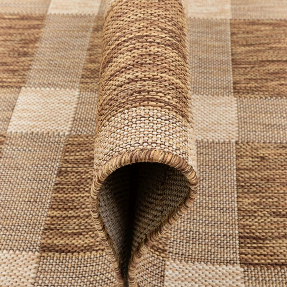 Well Woven Freya Plaid Indoor Outdoor Brown Flatweave Rug 10 Well Woven Freya Plaid Indoor Outdoor Brown Flatweave Rug