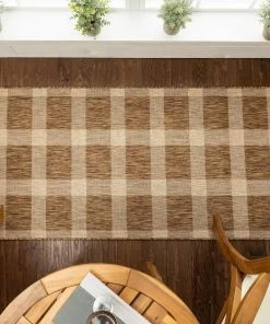 Well Woven Freya Plaid Indoor Outdoor Brown Flatweave Rug 27 Well Woven Freya Plaid Indoor Outdoor Brown Flatweave Rug