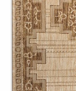 Well Woven Mani Custom Size Indoor/Outdoor Runner Oriental Medallion Brown 31 Inch Width X Choose Your Length Hallway Flat-Weave Runner Rug 7 Well Woven Mani Custom Size Indoor/Outdoor Runner Oriental Medallion Brown 31 Inch Width X Choose Your Length Hallway Flat-Weave Runner Rug