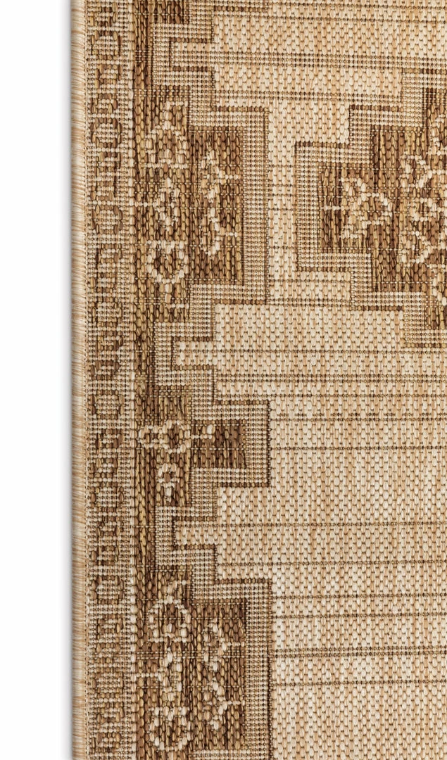 Well Woven Mani Custom Size Indoor/Outdoor Runner Oriental Medallion Brown 31 Inch Width X Choose Your Length Hallway Flat-Weave Runner Rug 4 Well Woven Mani Custom Size Indoor/Outdoor Runner Oriental Medallion Brown 31 Inch Width X Choose Your Length Hallway Flat-Weave Runner Rug