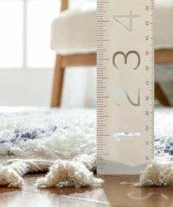 Well Woven Chantico Moroccan Lattice Grey Shag Rug Global