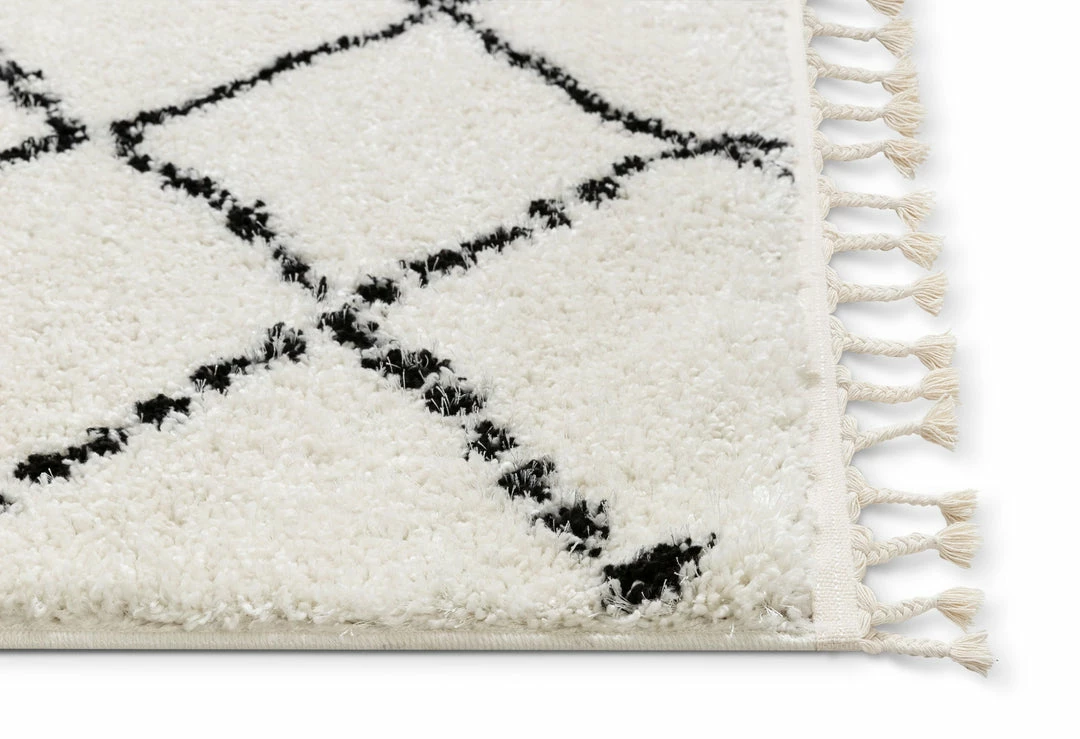 Well Woven Global Patli Moroccan Trellis Ivory Shag Rug 5 Well Woven Global Patli Moroccan Trellis Ivory Shag Rug