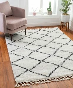 Well Woven Global Patli Moroccan Trellis Ivory Shag Rug 21 Well Woven Global Patli Moroccan Trellis Ivory Shag Rug