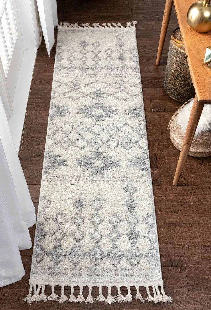 Well Woven Tozi Moroccan Tribal Beige Shag Rug 6 Well Woven Tozi Moroccan Tribal Beige Shag Rug