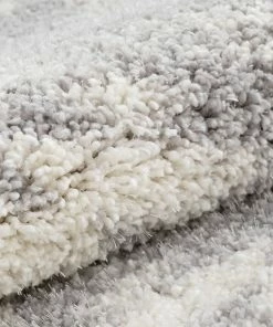 Well Woven Tozi Moroccan Tribal Grey Shag Rug