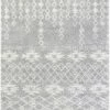 Well Woven Tozi Moroccan Tribal Grey Shag Rug