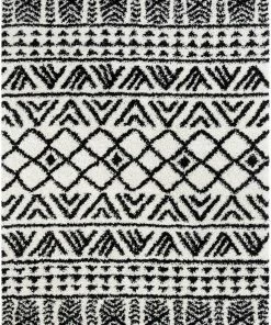 Well Woven Global Tayanna Tribal Moroccan Ivory Shag Rug
