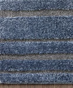 Well Woven Bauer Blue Modern Solid And Striped Rug Vintage 11 Well Woven Bauer Blue Modern Solid And Striped Rug Vintage