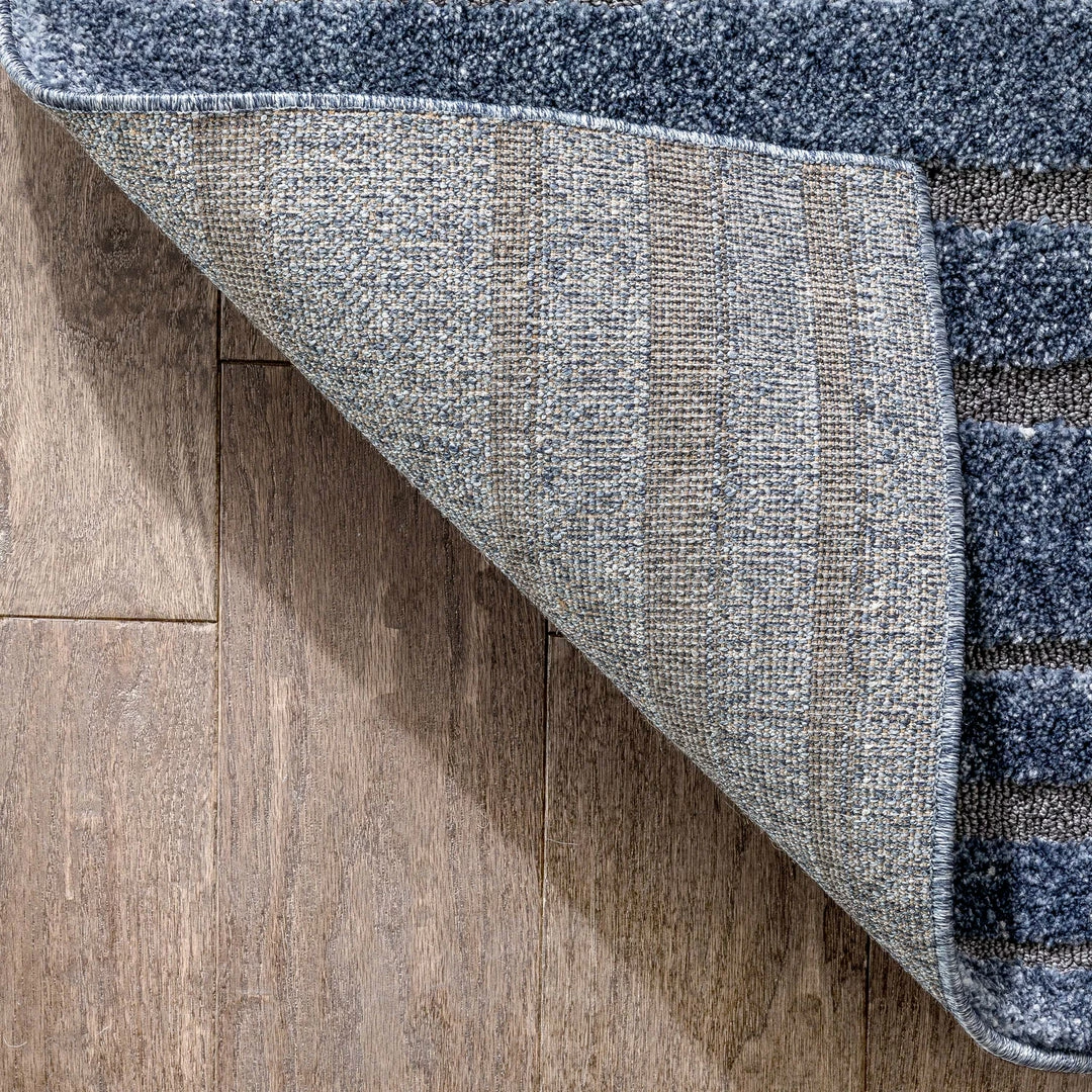 Well Woven Bauer Blue Modern Solid And Striped Rug Vintage 5 Well Woven Bauer Blue Modern Solid And Striped Rug Vintage