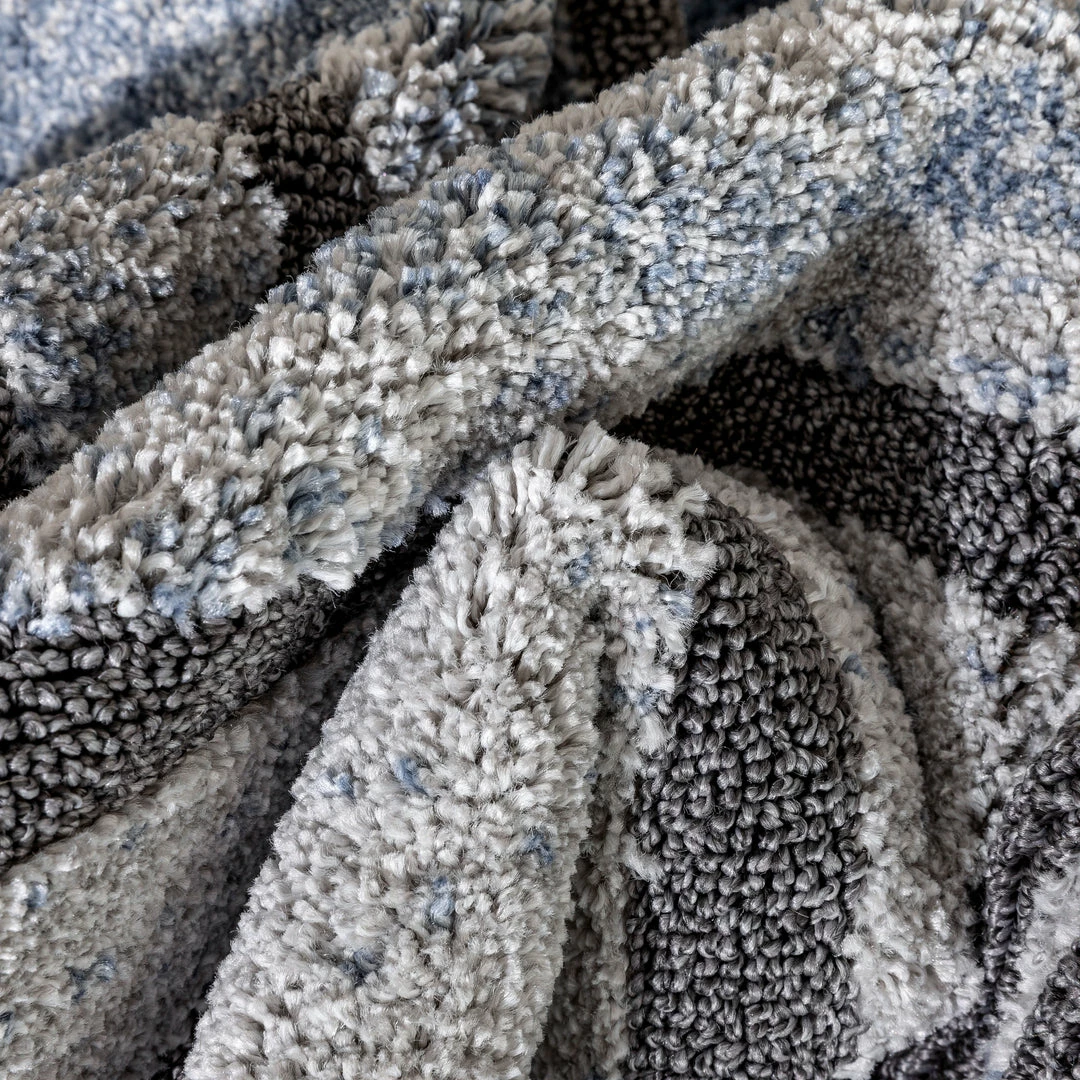 Well Woven Bauer Blue Modern Solid And Striped Rug Vintage 3 Well Woven Bauer Blue Modern Solid And Striped Rug Vintage