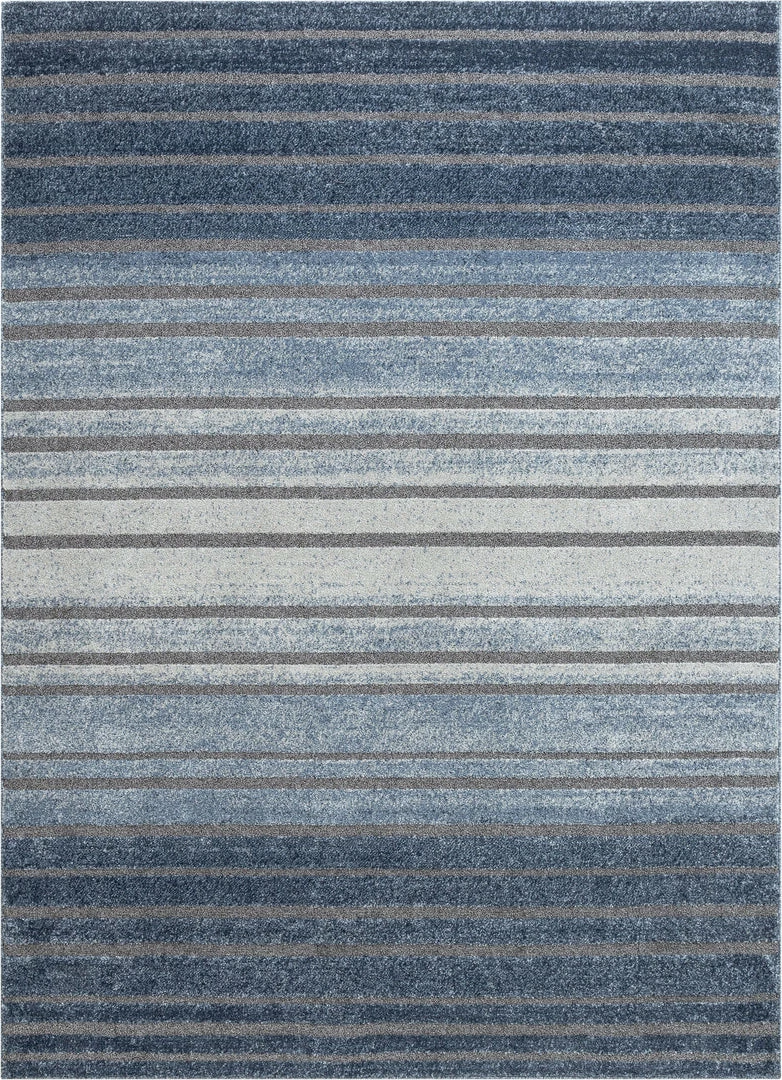 Well Woven Bauer Blue Modern Solid And Striped Rug Vintage 2 Well Woven Bauer Blue Modern Solid And Striped Rug Vintage
