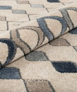 Well Woven Baikal Bohemian Vintage Tribal Diamond Blue Rug