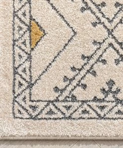 Well Woven Moderne Bohemian Chic Tribal Moroccan Beige Rug Global