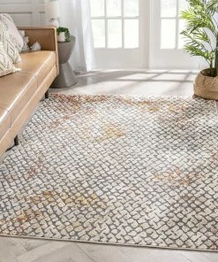 Well Woven Lomond Bohemian Vintage Distressed Blue Rug Global