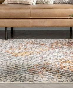 Well Woven Lomond Bohemian Vintage Distressed Blue Rug Global