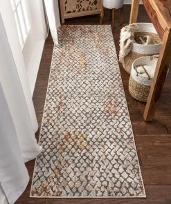 Well Woven Lomond Bohemian Vintage Distressed Blue Rug Global