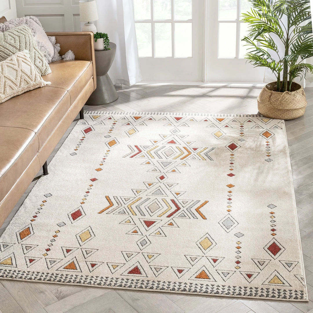 Well Woven Huron Bohemian Vintage Tribal Beige Rug Global 1 Well Woven Huron Bohemian Vintage Tribal Beige Rug Global