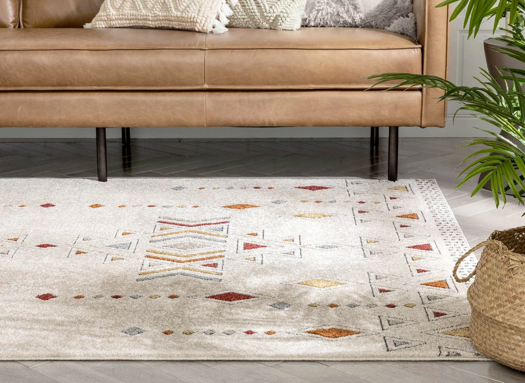 Well Woven Huron Bohemian Vintage Tribal Beige Rug Global 6 Well Woven Huron Bohemian Vintage Tribal Beige Rug Global