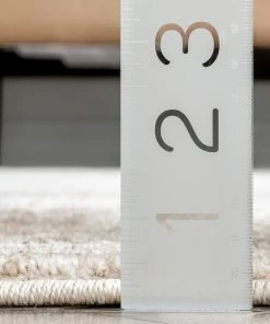 Well Woven Lyre Tribal Mosaic Tile-Work Beige & Grey Distressed High-Low Rug Global