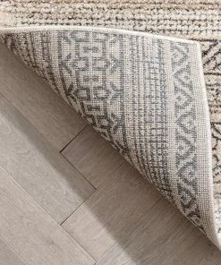 Well Woven Fresco Tribal Geometric Beige Distressed High-Low Rug Global