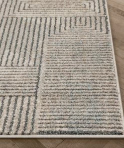 Well Woven Global Donna Tribal Geometric Abstract Beige Distressed High-Low Rug