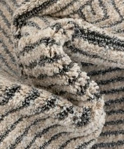 Well Woven Global Donna Tribal Geometric Abstract Beige Distressed High-Low Rug