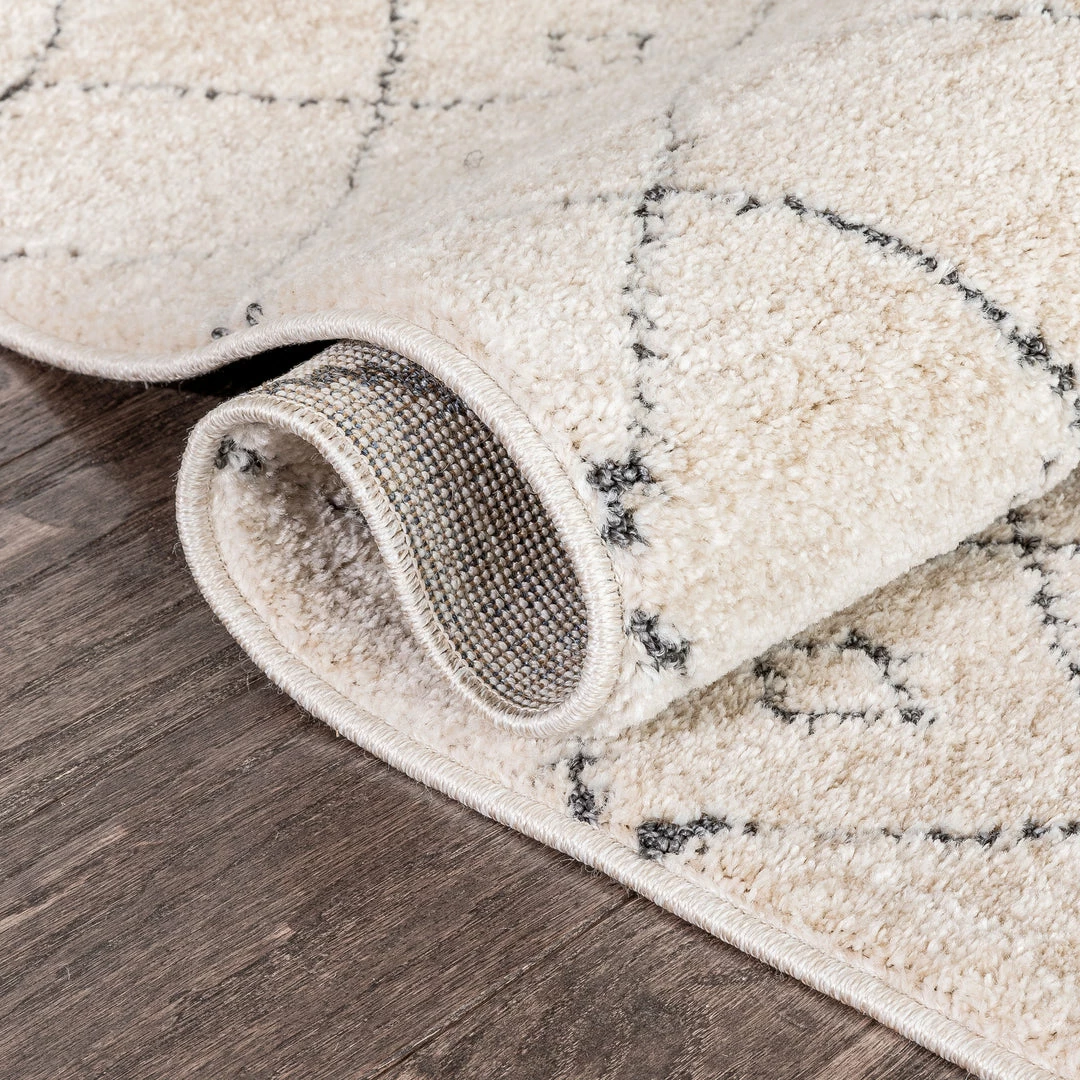 Well Woven Mara Moroccan Lattice Trellis Ivory Rug Global 6 Well Woven Mara Moroccan Lattice Trellis Ivory Rug Global