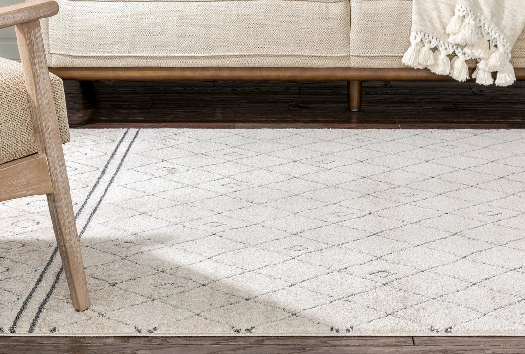 Well Woven Mara Moroccan Lattice Trellis Ivory Rug Global 11 Well Woven Mara Moroccan Lattice Trellis Ivory Rug Global