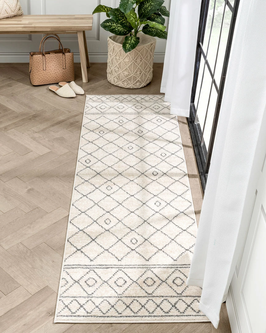 Well Woven Mara Moroccan Lattice Trellis Ivory Rug Global 10 Well Woven Mara Moroccan Lattice Trellis Ivory Rug Global