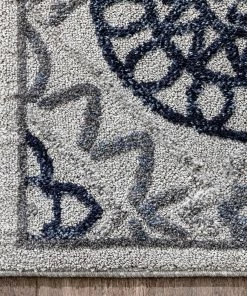 Well Woven Caspian Blue Modern Suzani Rug