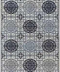 Well Woven Caspian Blue Modern Suzani Rug
