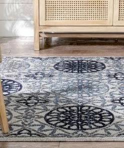 Well Woven Caspian Blue Modern Suzani Rug