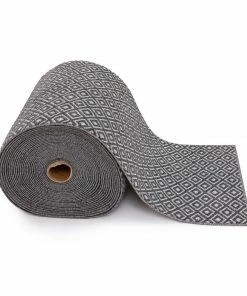 Well Woven Custom Size Runner Pia Tribal Geometric Diamond Pattern Dark Grey Choose Your Width X Choose Your Length Hallway Runner Rug