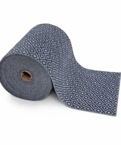 Well Woven Custom Size Runner Pia Tribal Geometric Diamond Pattern Dark Blue Choose Your Width X Choose Your Length Hallway Runner Rug