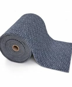 Well Woven Custom Size Runner Pia Tribal Geometric Diamond Pattern Dark Blue Choose Your Width X Choose Your Length Hallway Runner Rug