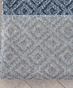Well Woven Custom Size Runner Pia Tribal Geometric Diamond Pattern Light Blue Choose Your Width X Choose Your Length Hallway Runner Rug