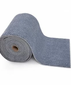 Well Woven Custom Size Runner Pia Tribal Geometric Diamond Pattern Light Blue Choose Your Width X Choose Your Length Hallway Runner Rug