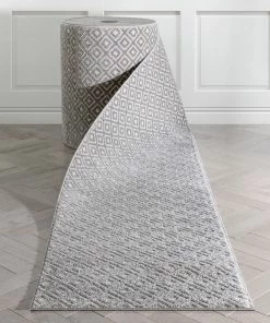 Well Woven Custom Size Runner Pia Tribal Geometric Diamond Pattern Dark Grey Choose Your Width X Choose Your Length Hallway Runner Rug Global