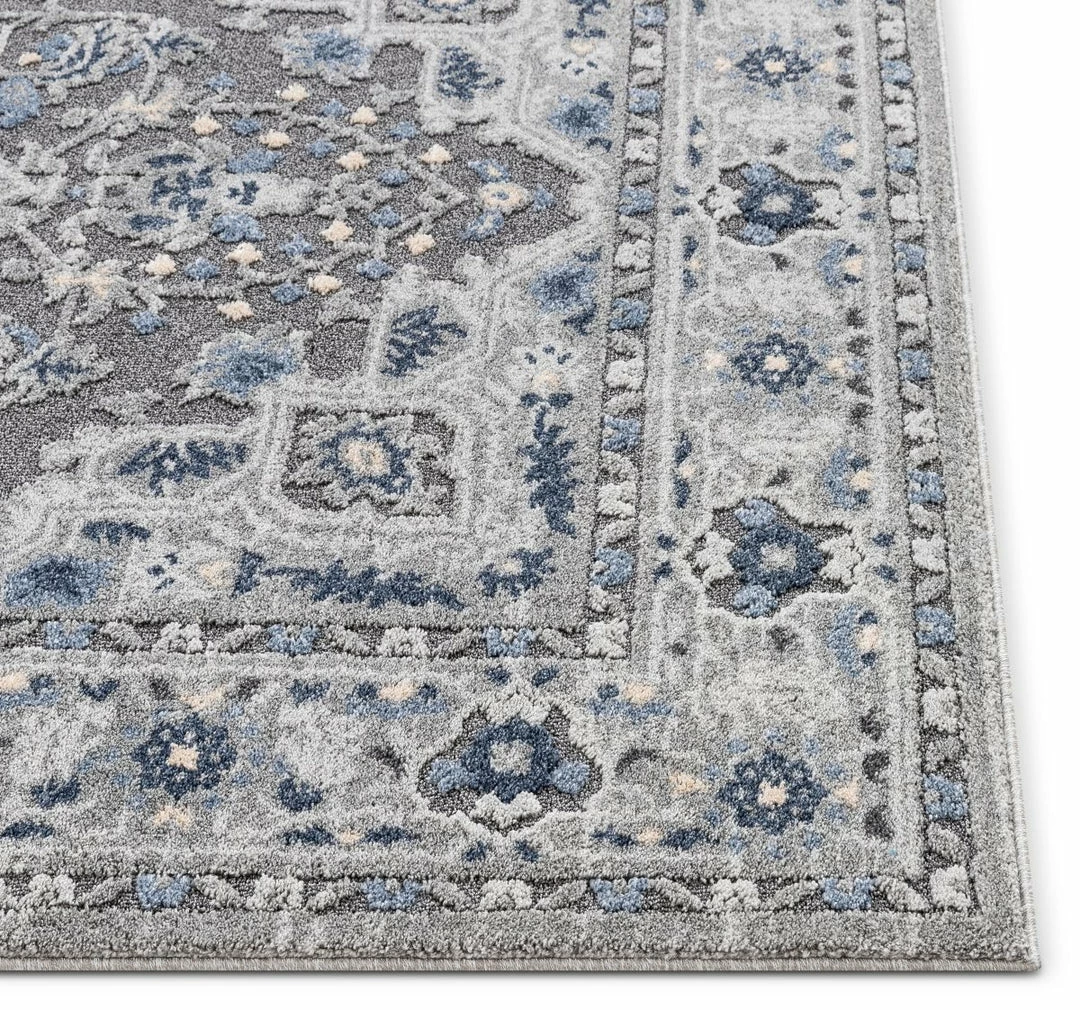 Well Woven Vintage Georgina Grey Modern Medallion Rug 3 Well Woven Vintage Georgina Grey Modern Medallion Rug